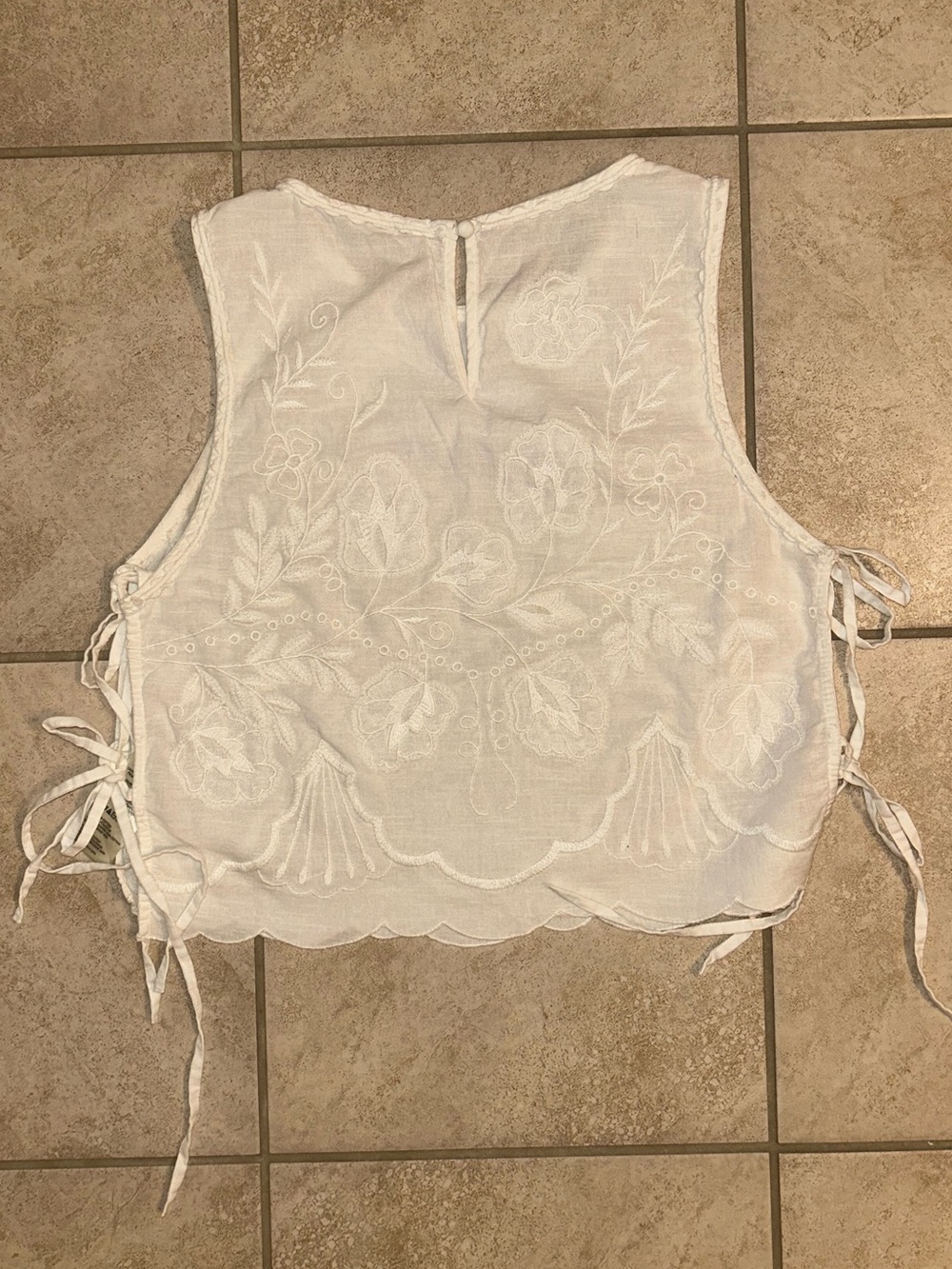 Free People Faded Gardens Tank in white - Picture 9 of 10